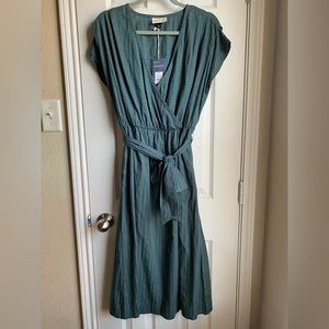 Mid-Length Teal Dress